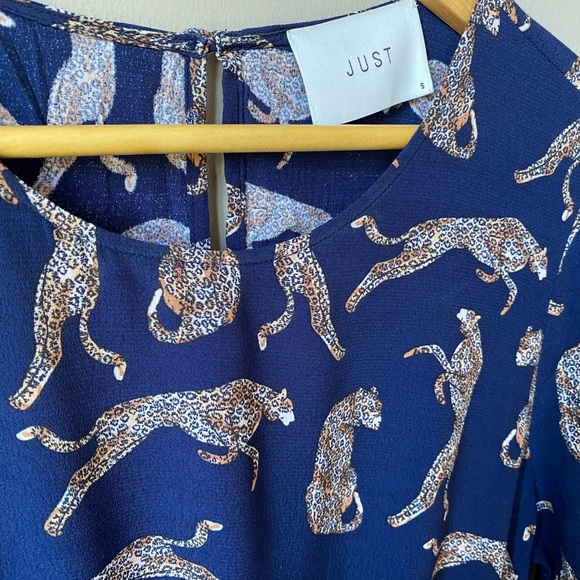 Just Female Leopard Print Long Wells Dress - Picture 4 of 6